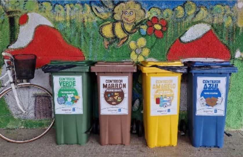 Isla de reciclaje escolar
